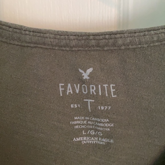 american Eagle favorite glitter striped tee t-shirt sz Large - Picture 2 of 3